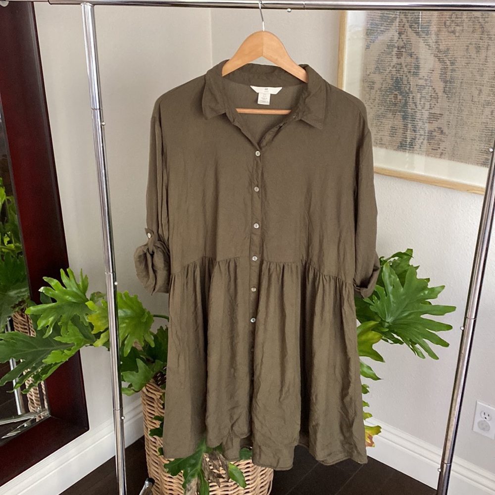 H&M Olive Green Dress